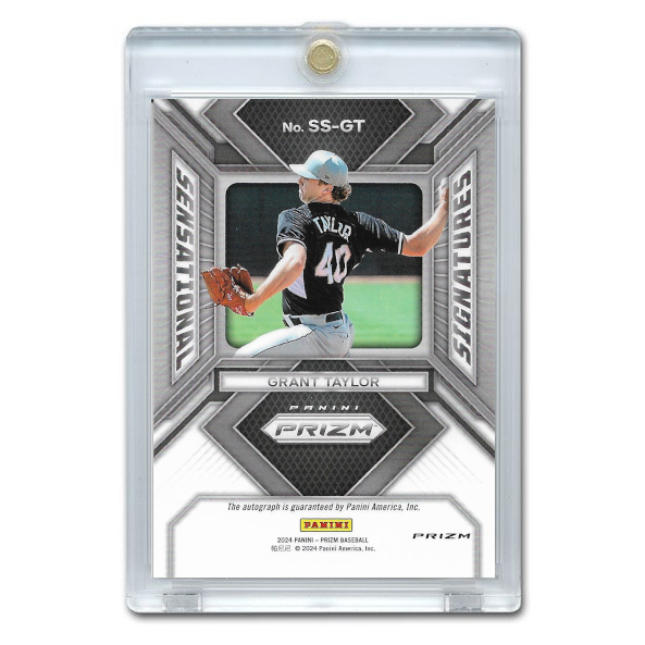 Grant Taylor Autographed Card 2024 Panini Prizm Sensational Signature # SS-GT