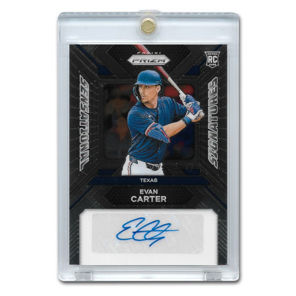 Evan Carter Autographed Card 2024 Panini Prizm Sensational Signature # SS-EC