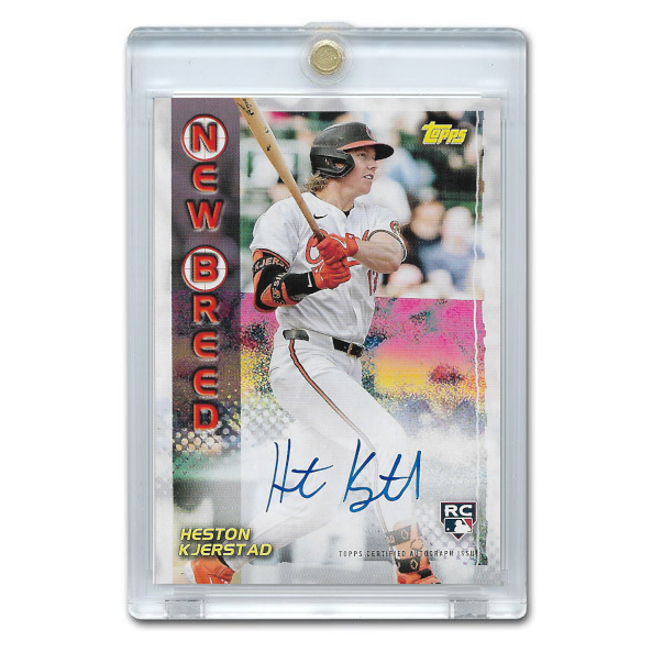 Heston Kjerstad Autographed Card 2024 Topps Archives New Breed # 99NBA-HK