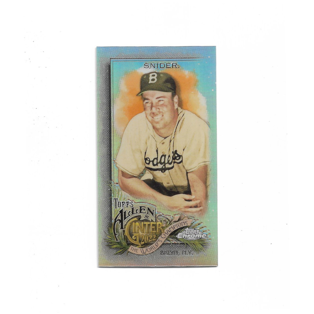 Duke Snider 2022 Topps Allen & Ginter Mini Refractor # 154