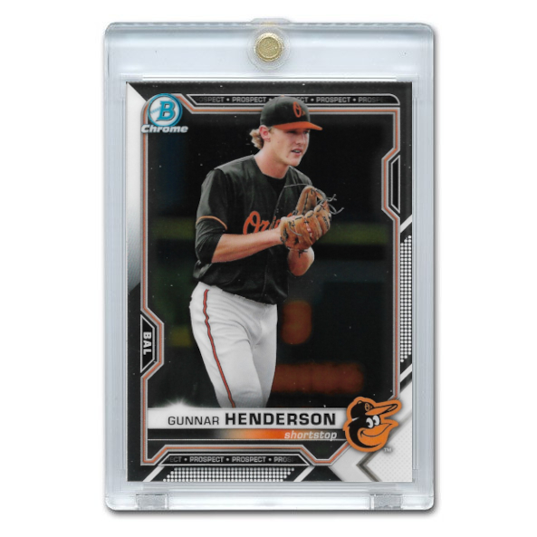 Gunnar Henderson 2021 Bowman Chrome Prospect # BCP-49 Pre-Rookie Card