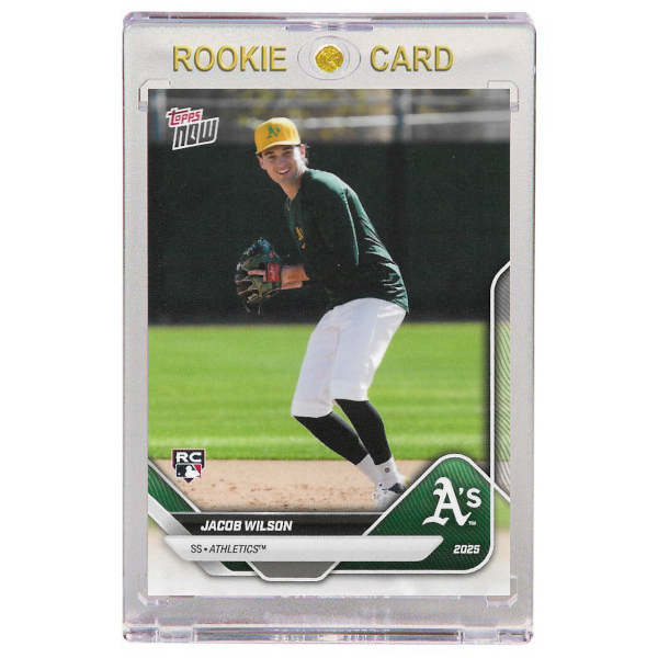 Jacob Wilson Oakland Athletics 2025 Topps Now Opening Day # 128