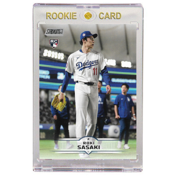 Roki Sasaki Los Angeles Dodgers 2025 Stadium Club # 187 Rookie Card