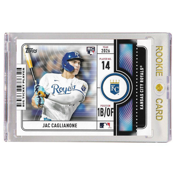 Jac Caglianone Kansas City Royals 2026 Topps Big Ticket # 22 Rookie Card