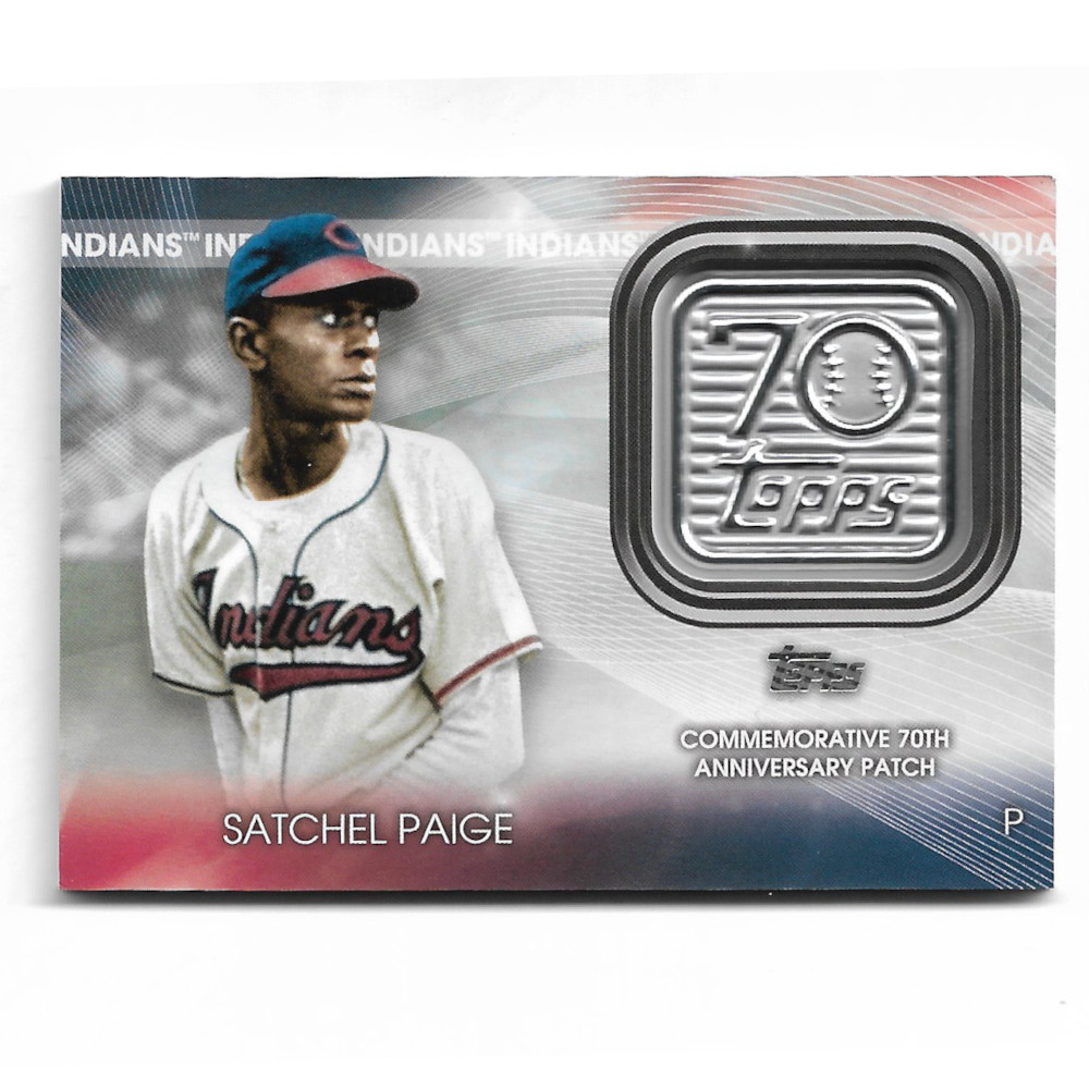 Satchel Paige 2021 Topps 70th Anniversary Logo Patch # 70P-SP