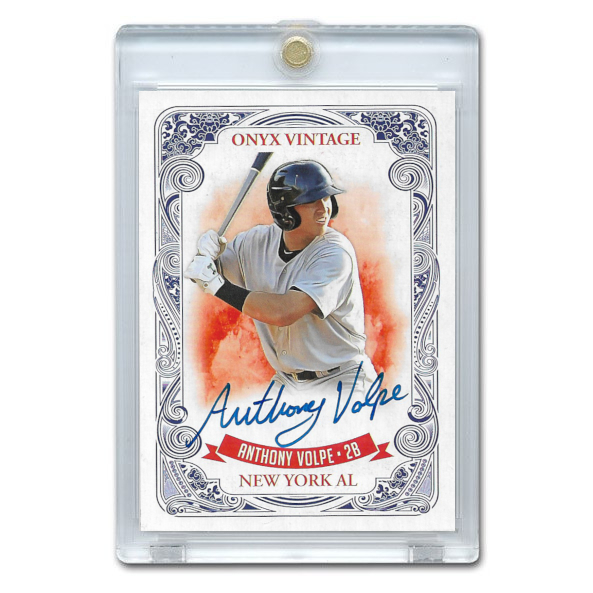Anthony Volpe Autographed Card 2021 Onyx Vintage # VA-AV