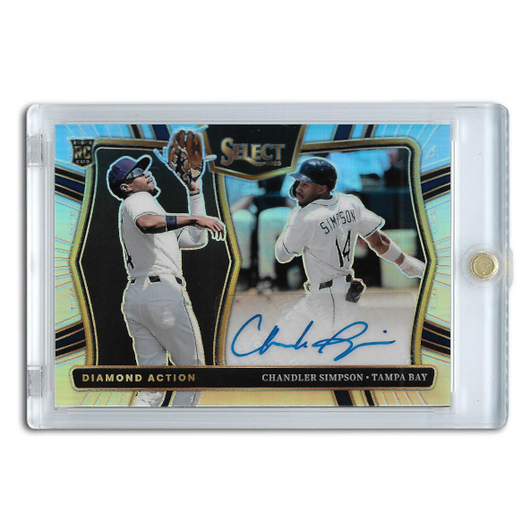 Chandler Simpson Autographed Card 2025 Panini Select Diamond Action Signatures # DAS-CS