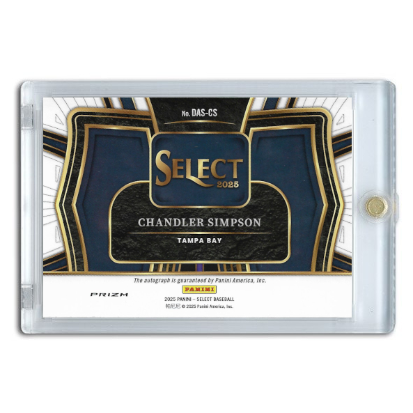 Chandler Simpson Autographed Card 2025 Panini Select Diamond Action Signatures # DAS-CS