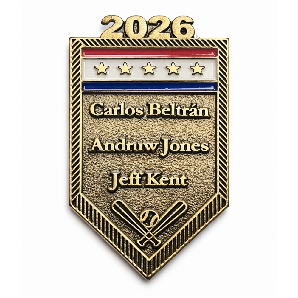 Baseball Hall of Fame Class of 2026 Induction Roster Pin