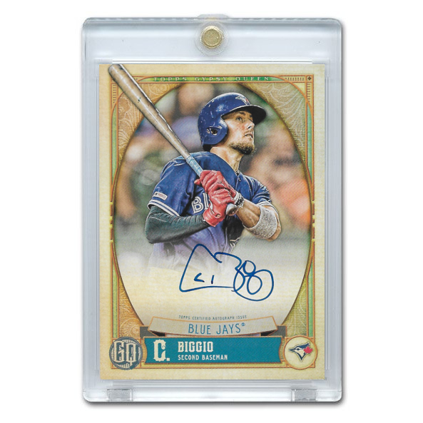Cavan Biggio Autographed Card 2021 Topps Gypsy Queen Image Variation # 04 Ltd Ed of 99
