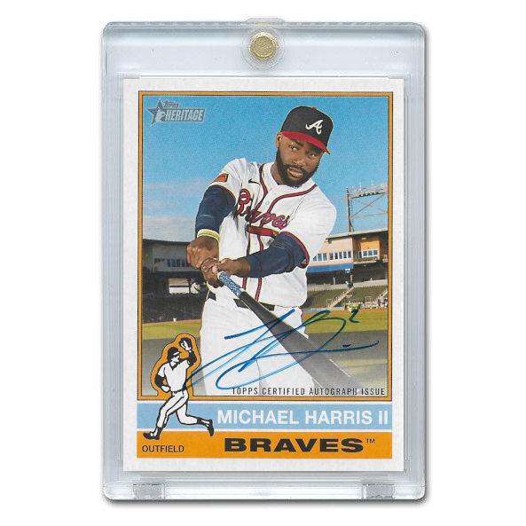 Michael Harris II Autographed Card 2025 Topps Heritage Real One # ROA-MH