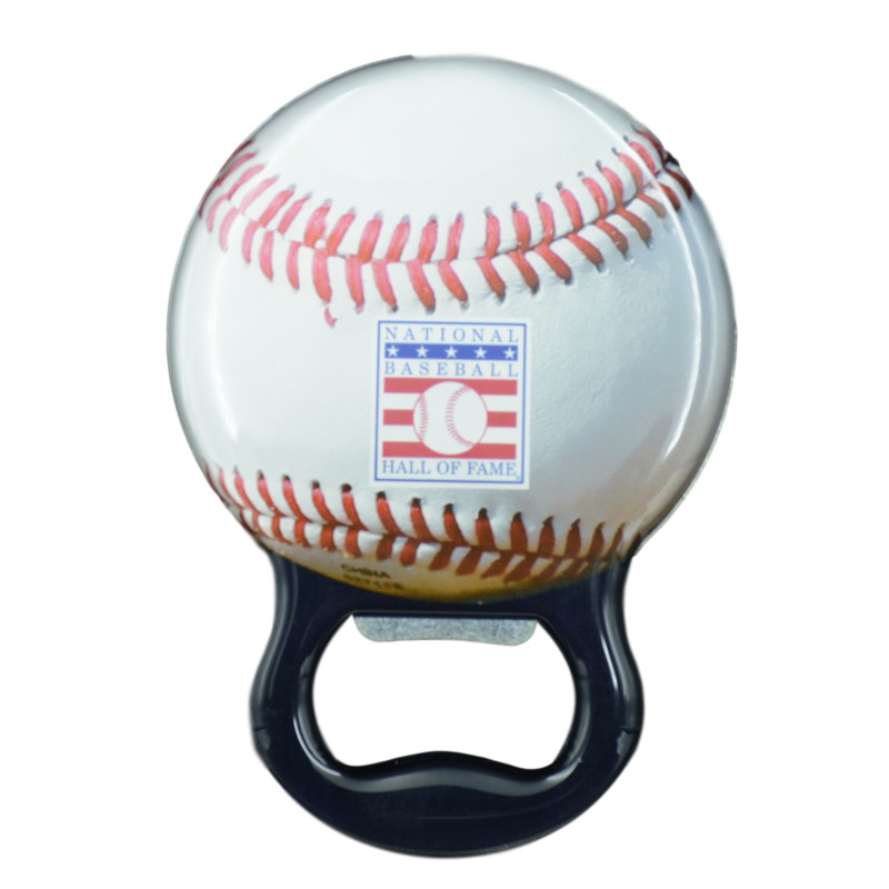 Baseball Hall of Fame Logo Bottle Opener Magnet