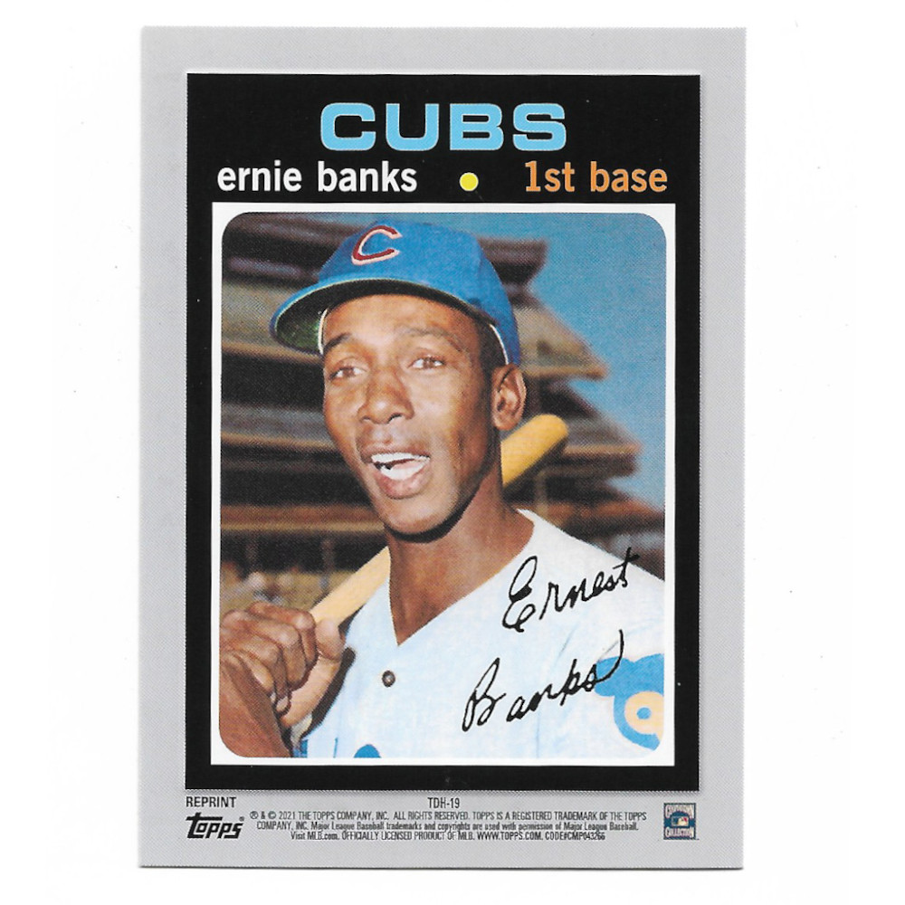 Ernie Banks 2021 Topps Double Header # 19