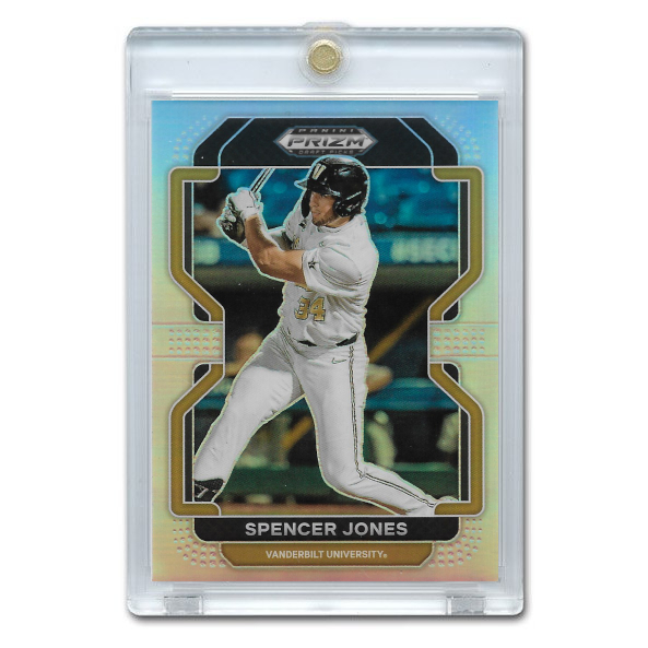 Spencer Jones 2022 Panini Prizm Draft PIcks Silver Holo # 25 Pre-Rookie Card
