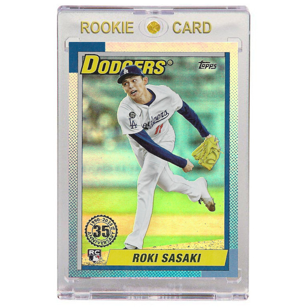Roki Sasaki Los Angeles Dodgers 2025 Topps Update 35th Anniversary Foilboard # 90-11 Rookie Card
