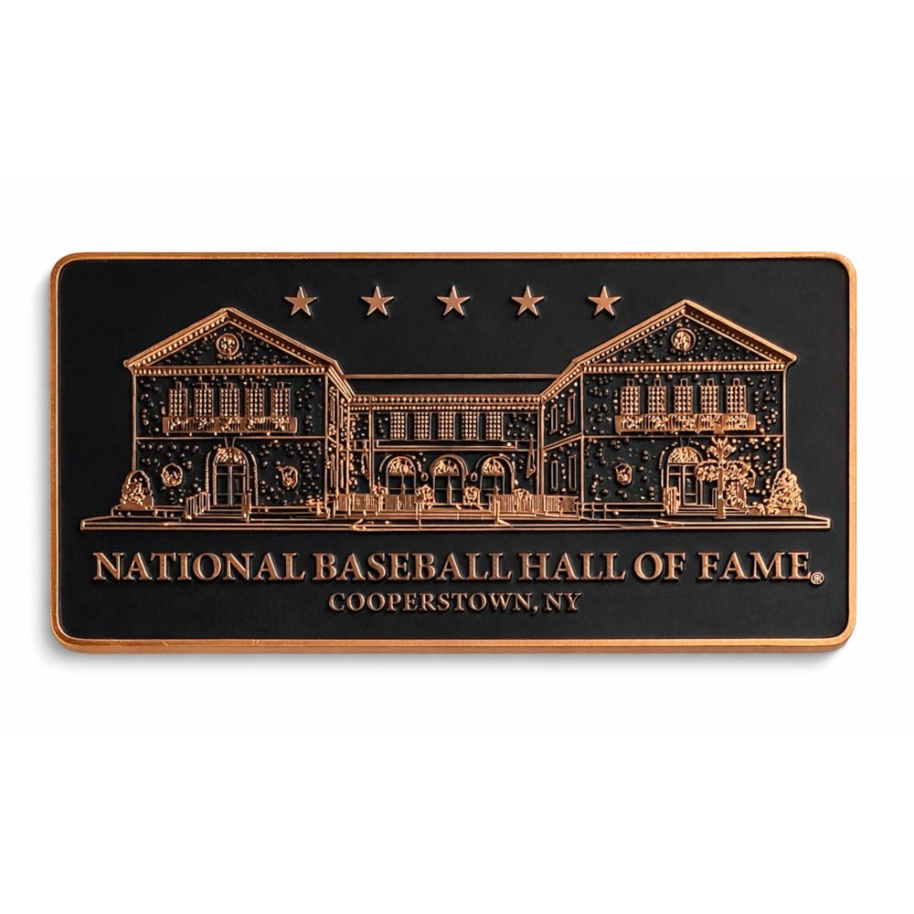 Baseball Hall of Fame Rose Gold Building Magnet