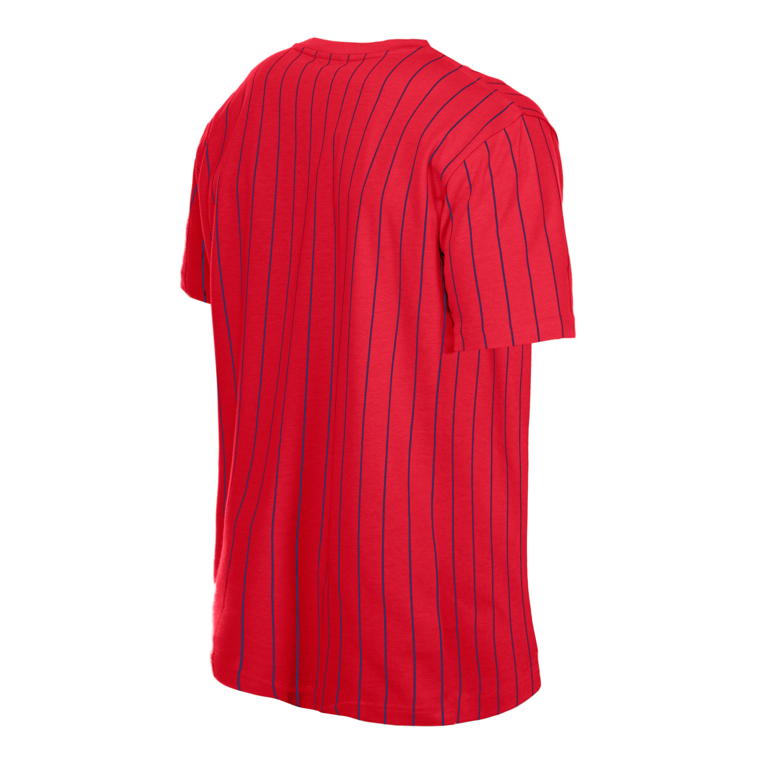 Men's New Era Philadelphia Phillies Pinstripe Red MLB T-Shirt