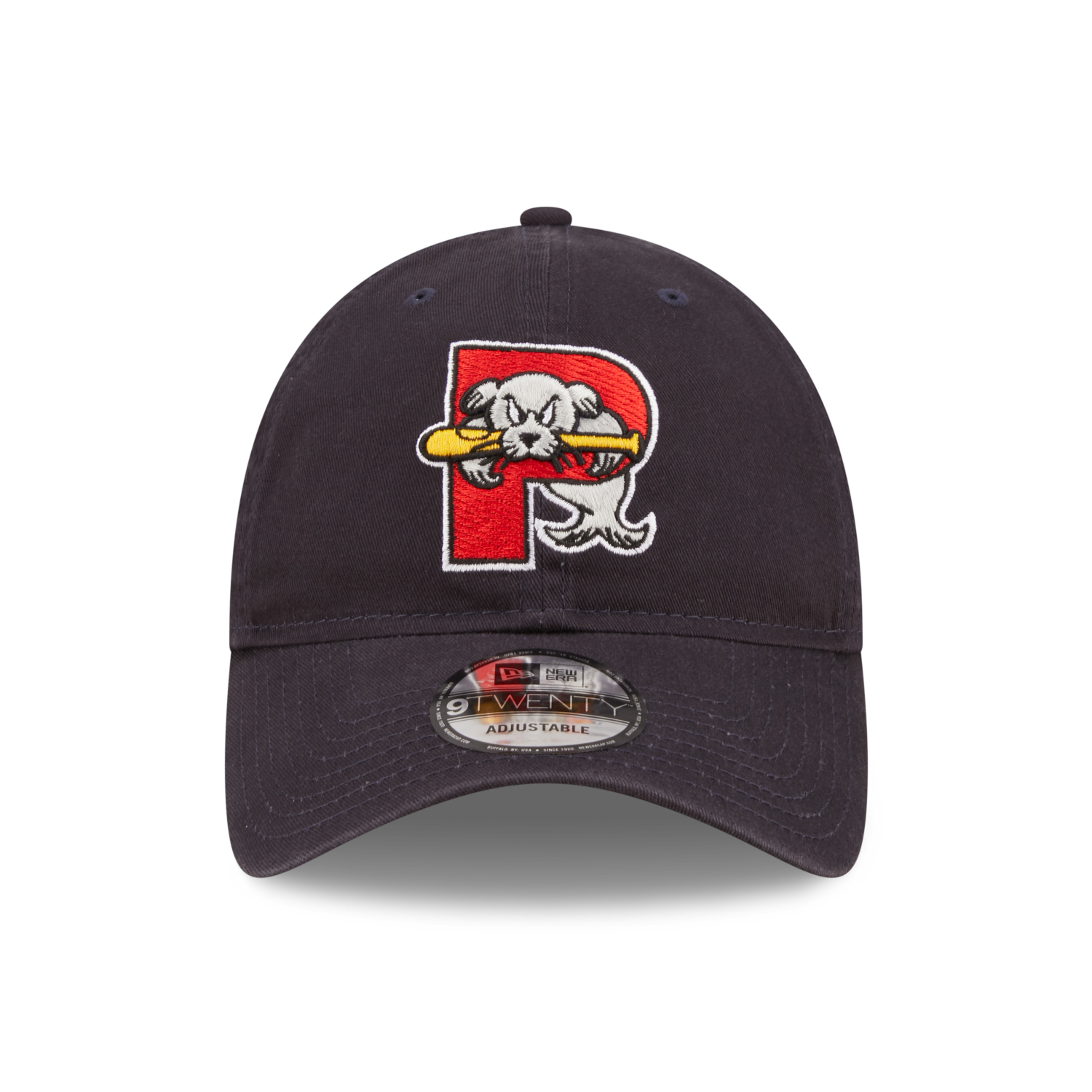 Men's New Era Portland Sea Dogs MiLB Logo 9TWENTY Black Adjustable Cap