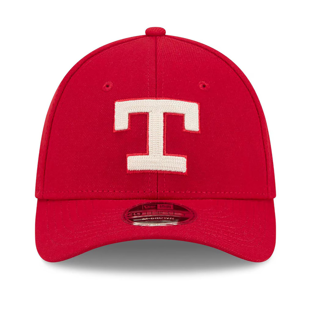 Men’s New Era Texas Rangers 2026 City Connect 39THIRTY Red M-Crown Stretch Cap