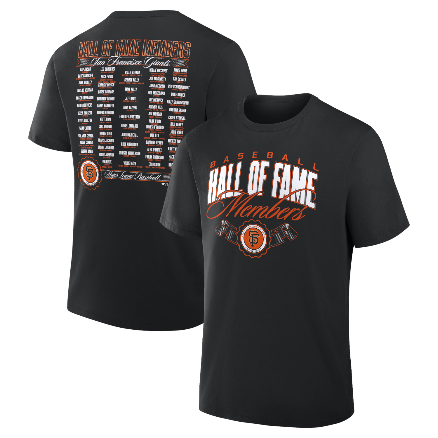 Men’s San Francisco Giants Hall of Fame Roster T-Shirt