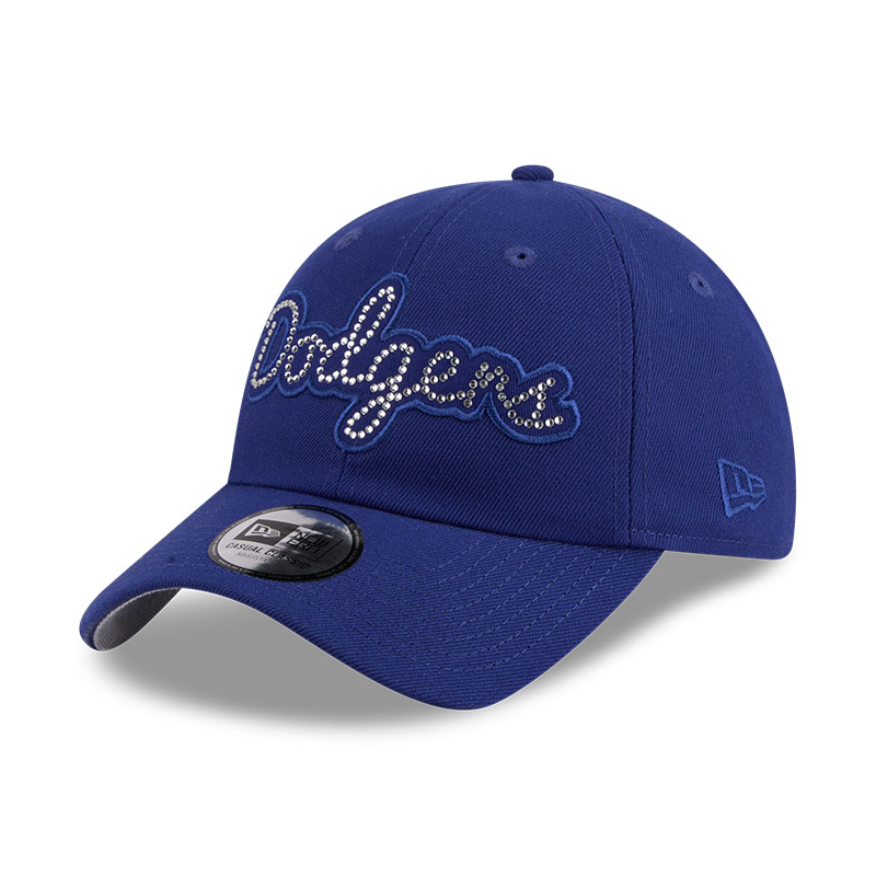 Women’s New Era Los Angeles Dodgers Rhinestone Script Royal Adjustable Cap