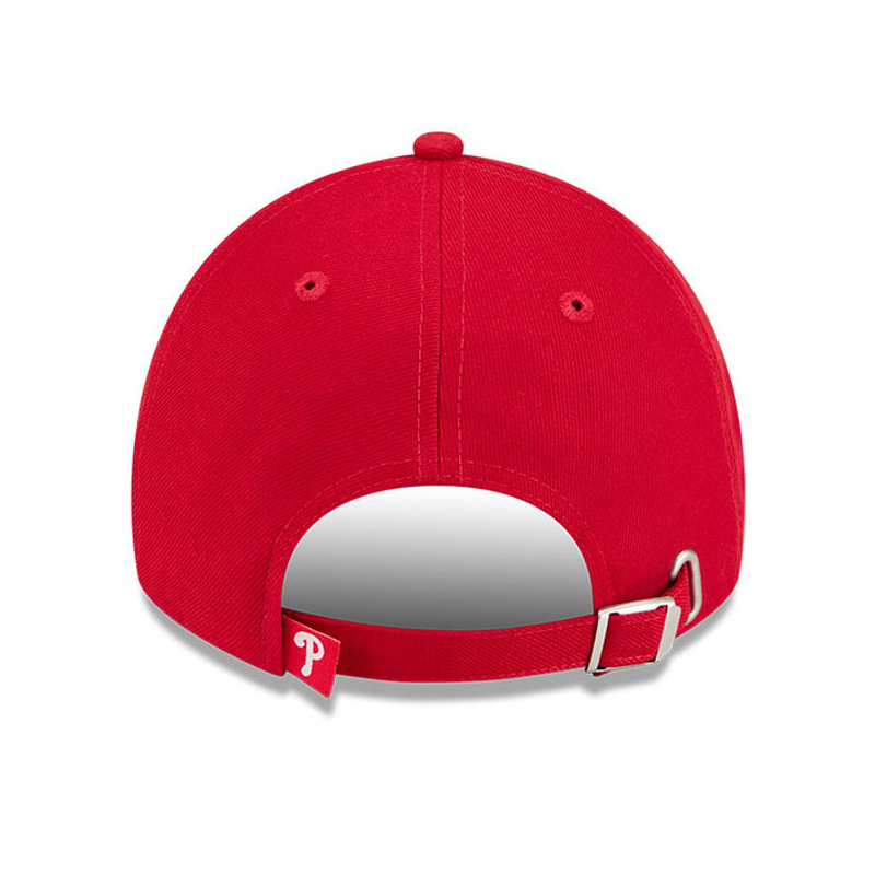 Women’s New Era Philadelphia Phillies Rhinestone Script Red Adjustable Cap