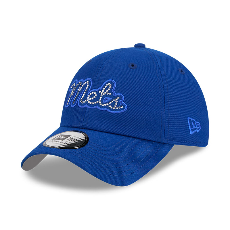 Women’s New Era New York Mets Rhinestone Script Royal Adjustable Cap
