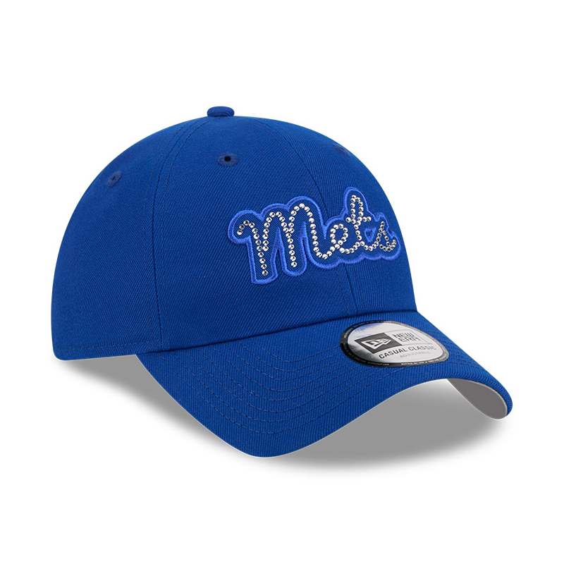 Women’s New Era New York Mets Rhinestone Script Royal Adjustable Cap