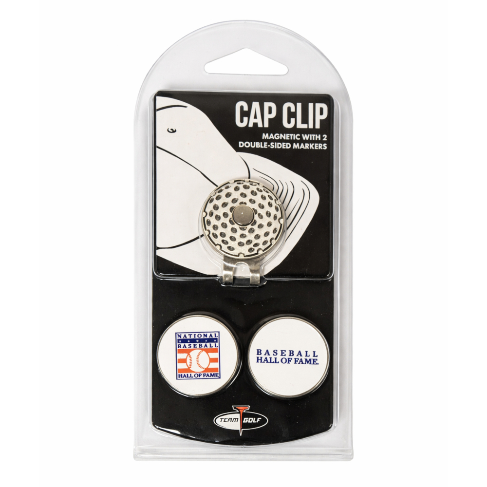 Baseball Hall of Fame Magnetic Golf Cap Clip & Ball Marker Set