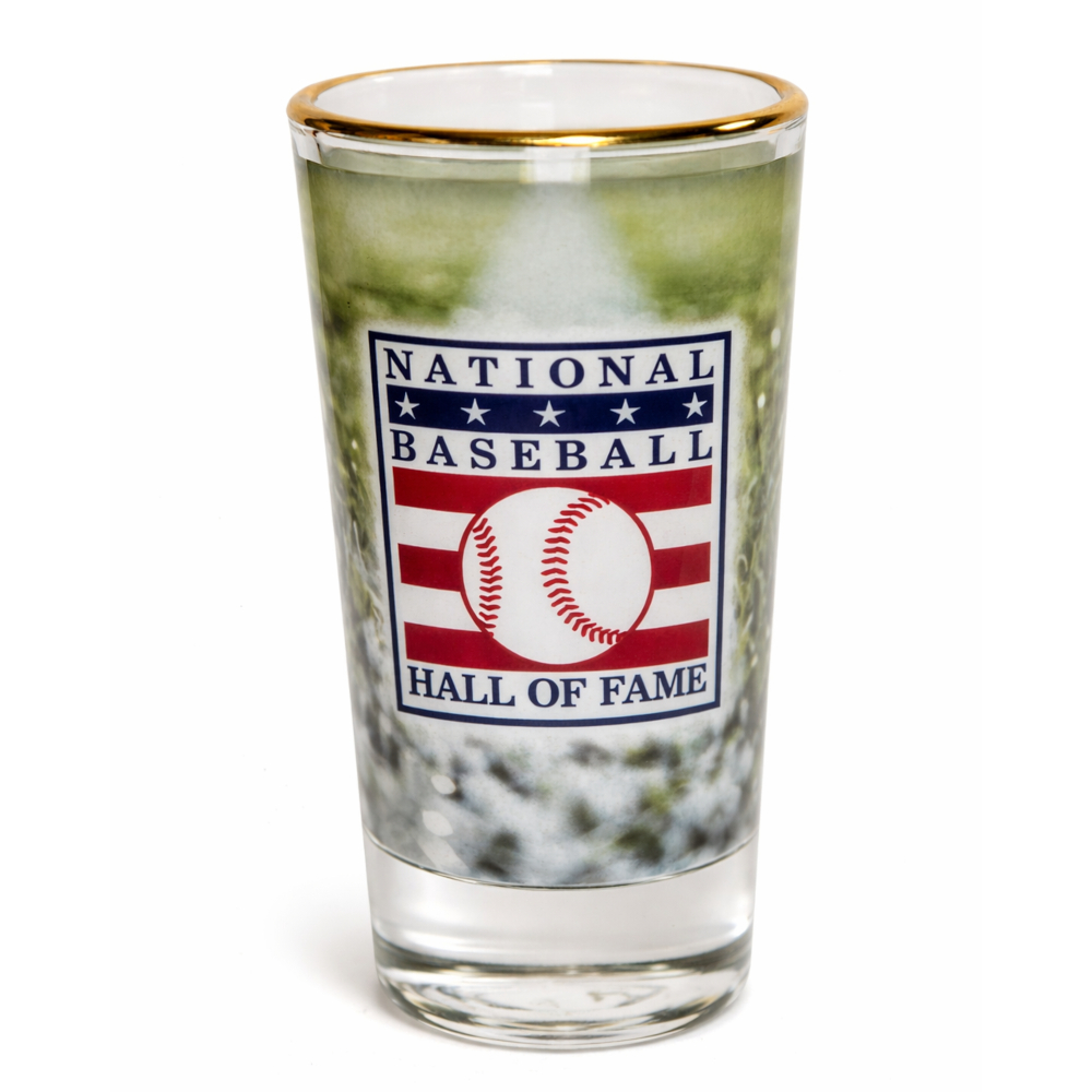 Baseball Hall of Fame 2.5 Ounce Sublimated Shooter Glass