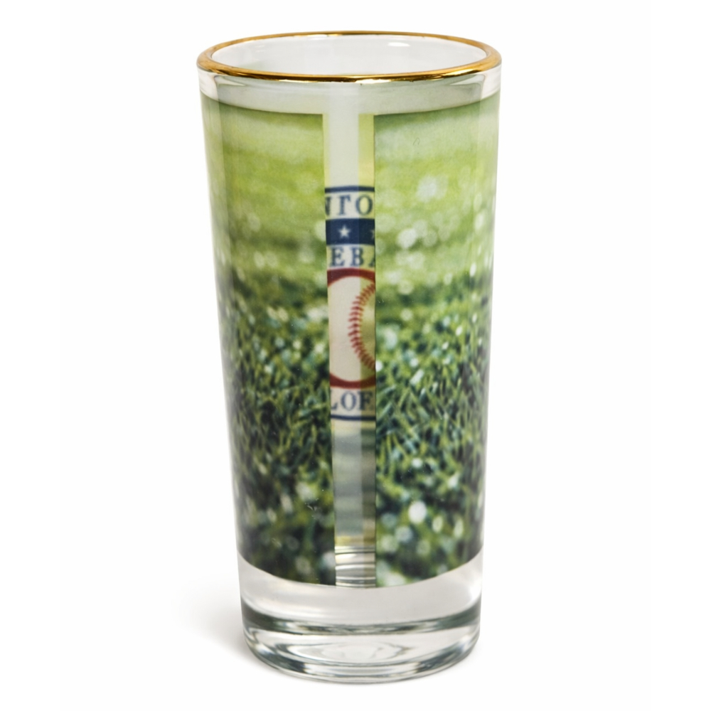 Baseball Hall of Fame 2.5 Ounce Sublimated Shooter Glass