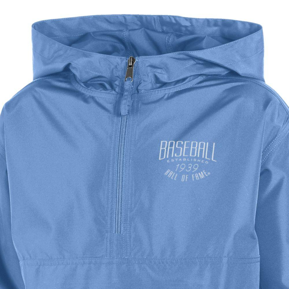Youth Champion Baseball Hall of Fame Packable Light Blue Wind Jacket