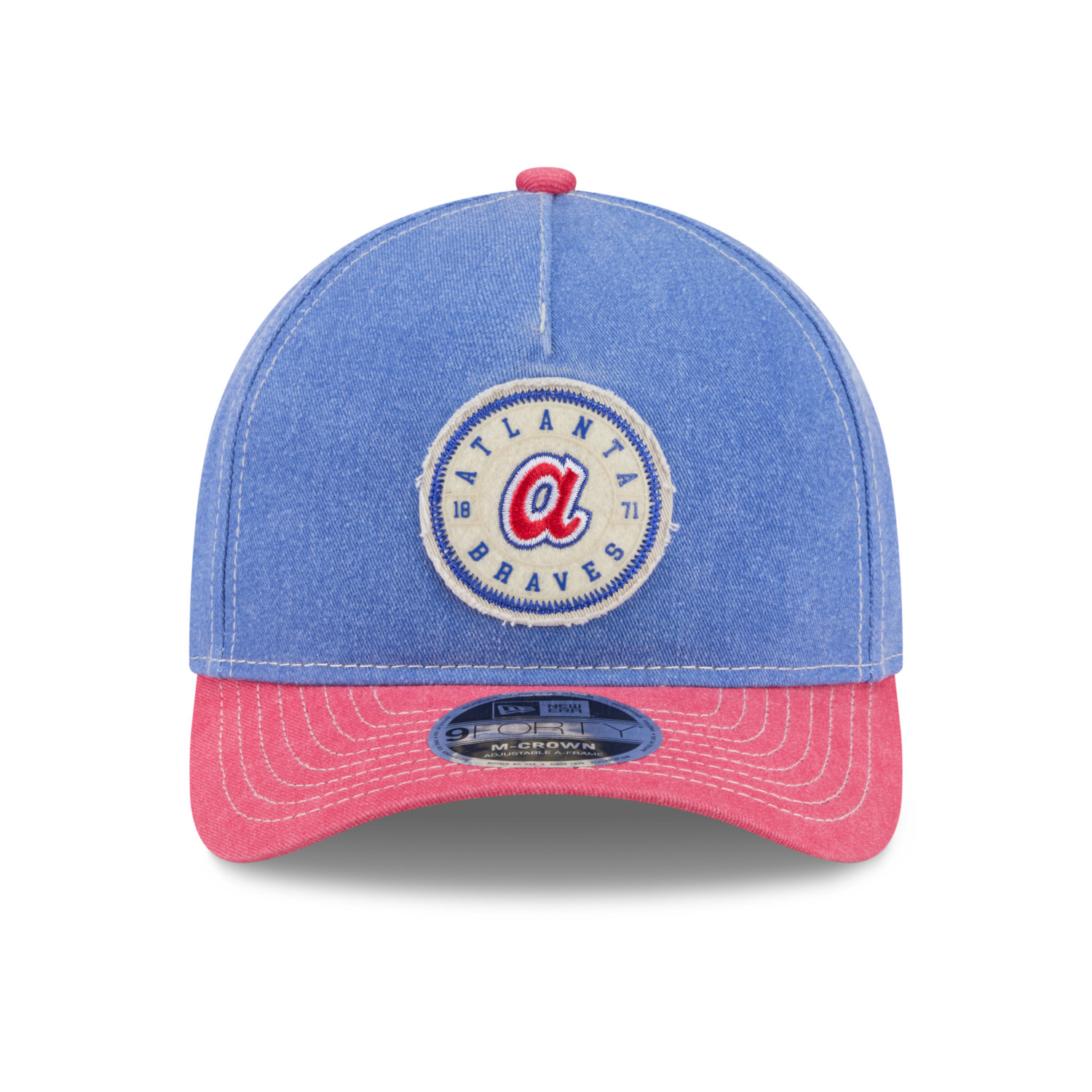 Men’s New Era Atlanta Braves MLB Felt Patch Adjustable Snapback Cap