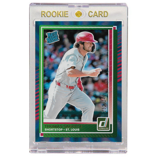 Thomas Saggese 2024 Donruss Carolina Blue # 30 Rookie Card Ltd Ed of 249
