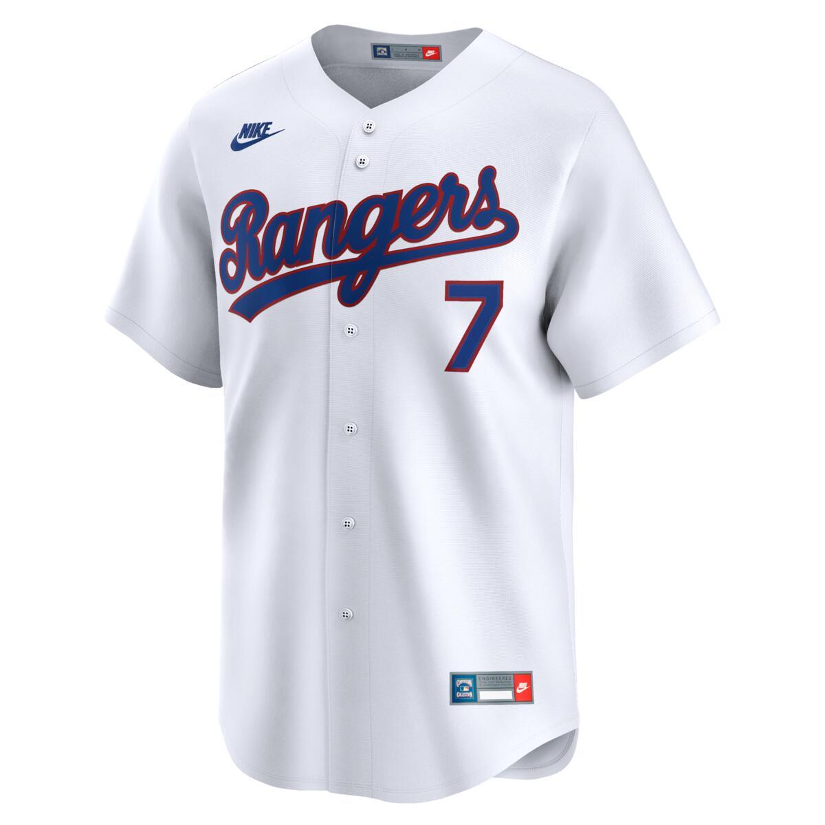 Men’s Nike Ivan Rodriguez Texas Rangers Cooperstown Collection Limited Full Button Front White Replica Jersey