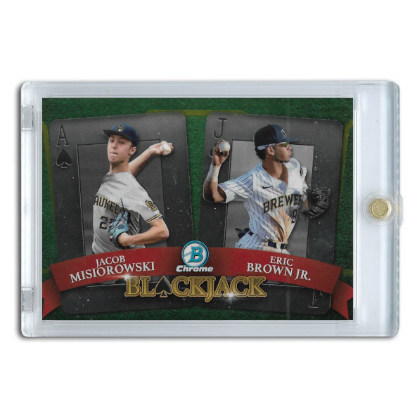 Jacob Misiorowski 2022 Bowman Chrome Blackjack # 4 Pre-Rookie Card