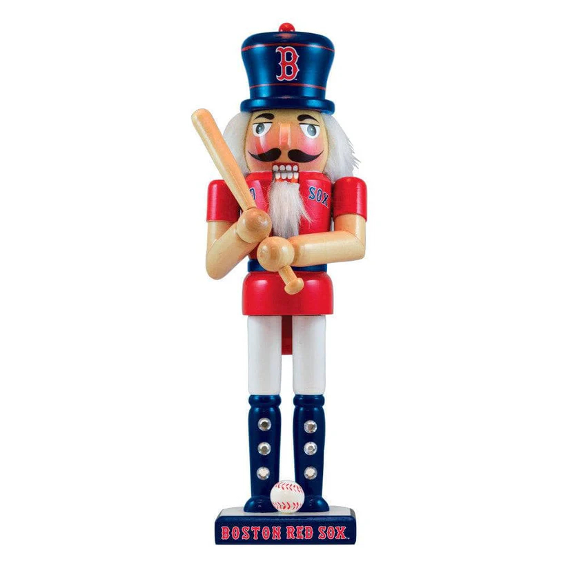 Boston Red Sox 12 Inch Wooden Holiday Nutcracker