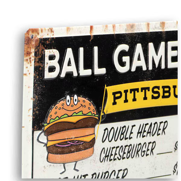 Pittsburgh Pirates Ball Park Concessions 17 x 10 Metal Sign