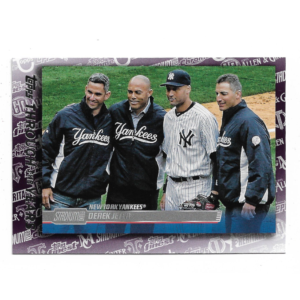 Jorge Posada, Mariano Rivera, Derek Jeter and Andy Pettitte 2021 Topps Through The Years # 4