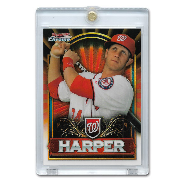 Bryce Harper 2011 Bowman Chrome Prospect Retail Exclusive Red # BCE1 Pre-Rookie Card