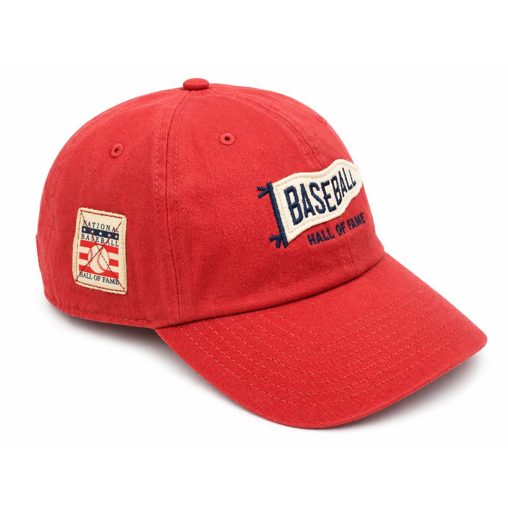 Men’s Ahead Baseball Hall of Fame Pennant Red Adjustable Cap