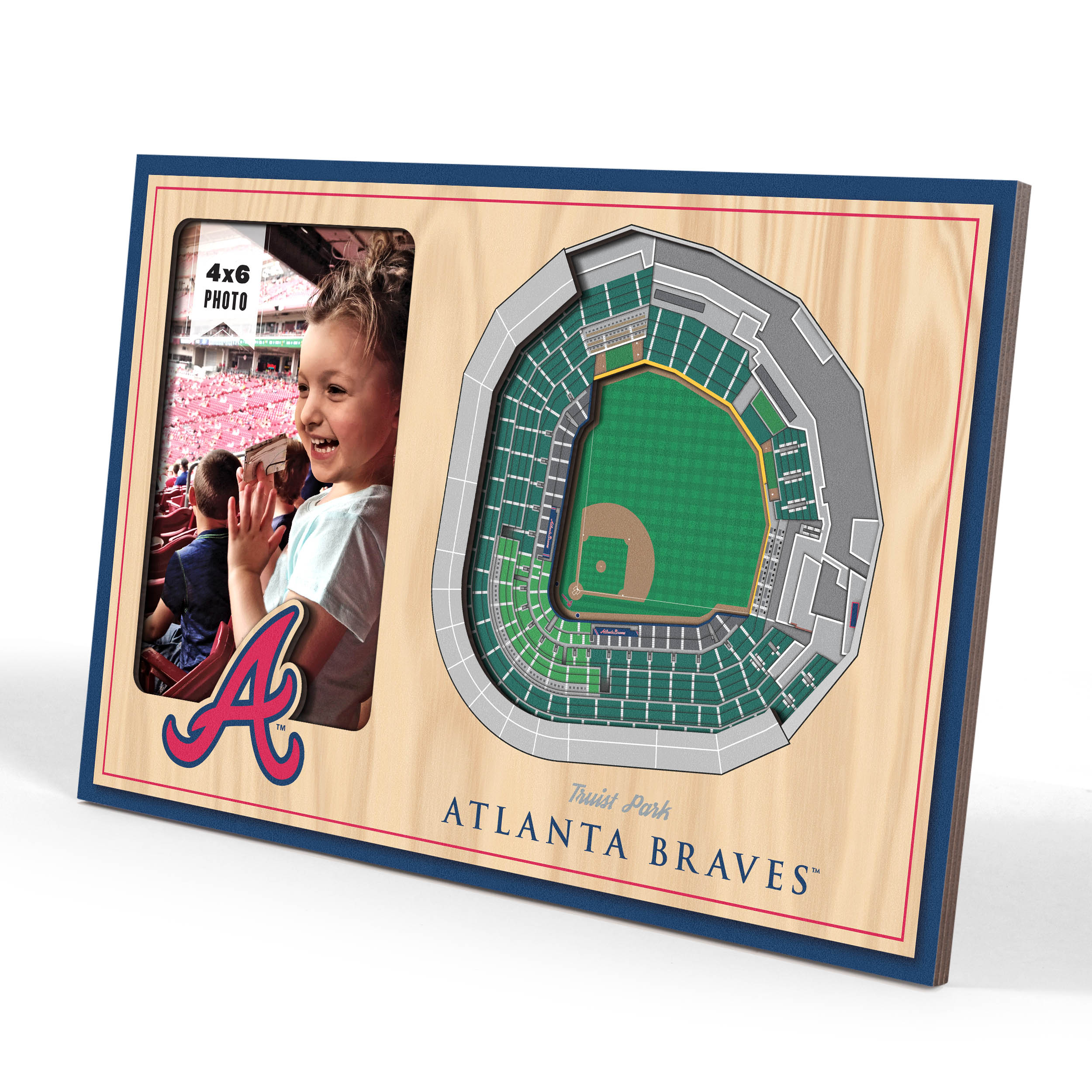 Atlanta Braves 3D StadiumView 12" x 8" Picture Frame