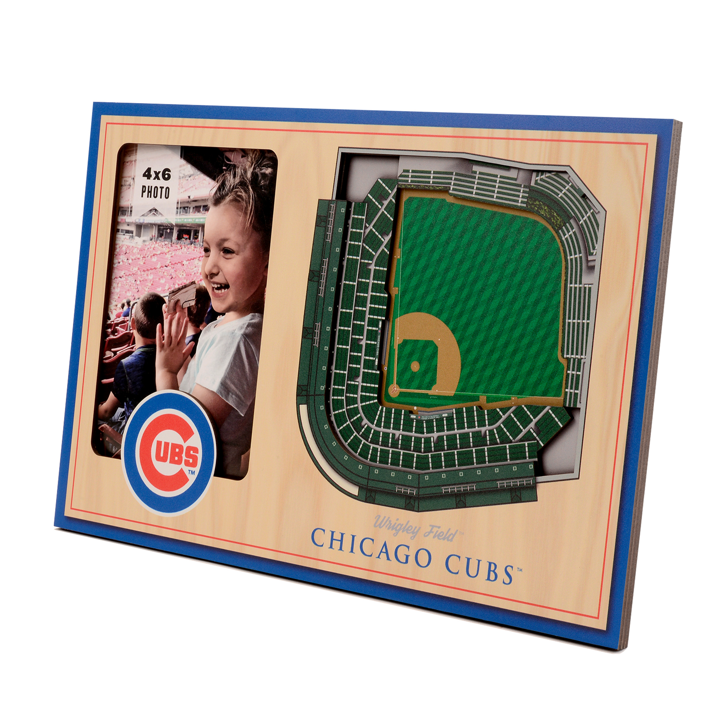 Chicago Cubs 3D StadiumView 12" x 8" Picture Frame