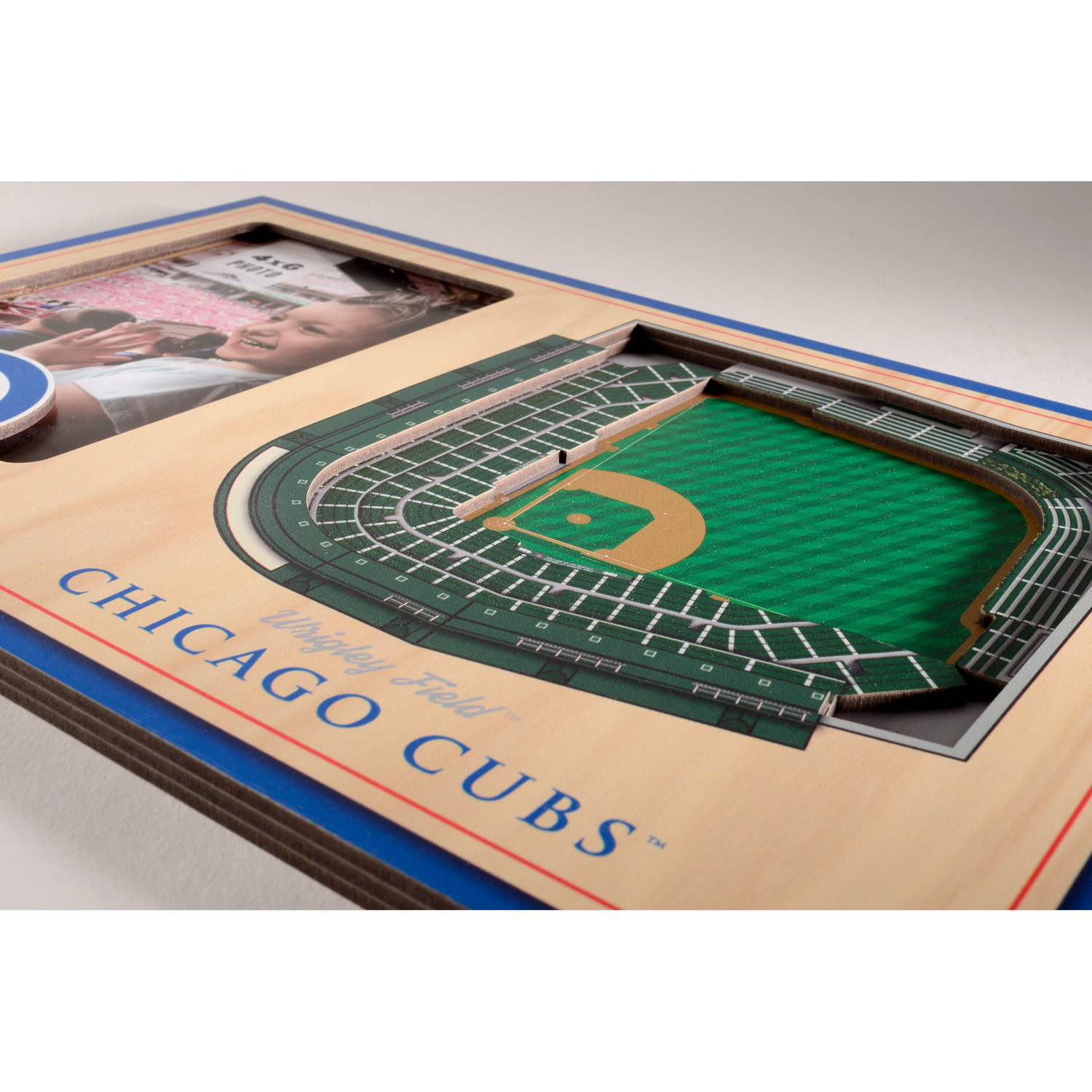 Chicago Cubs 3D StadiumView 12" x 8" Picture Frame