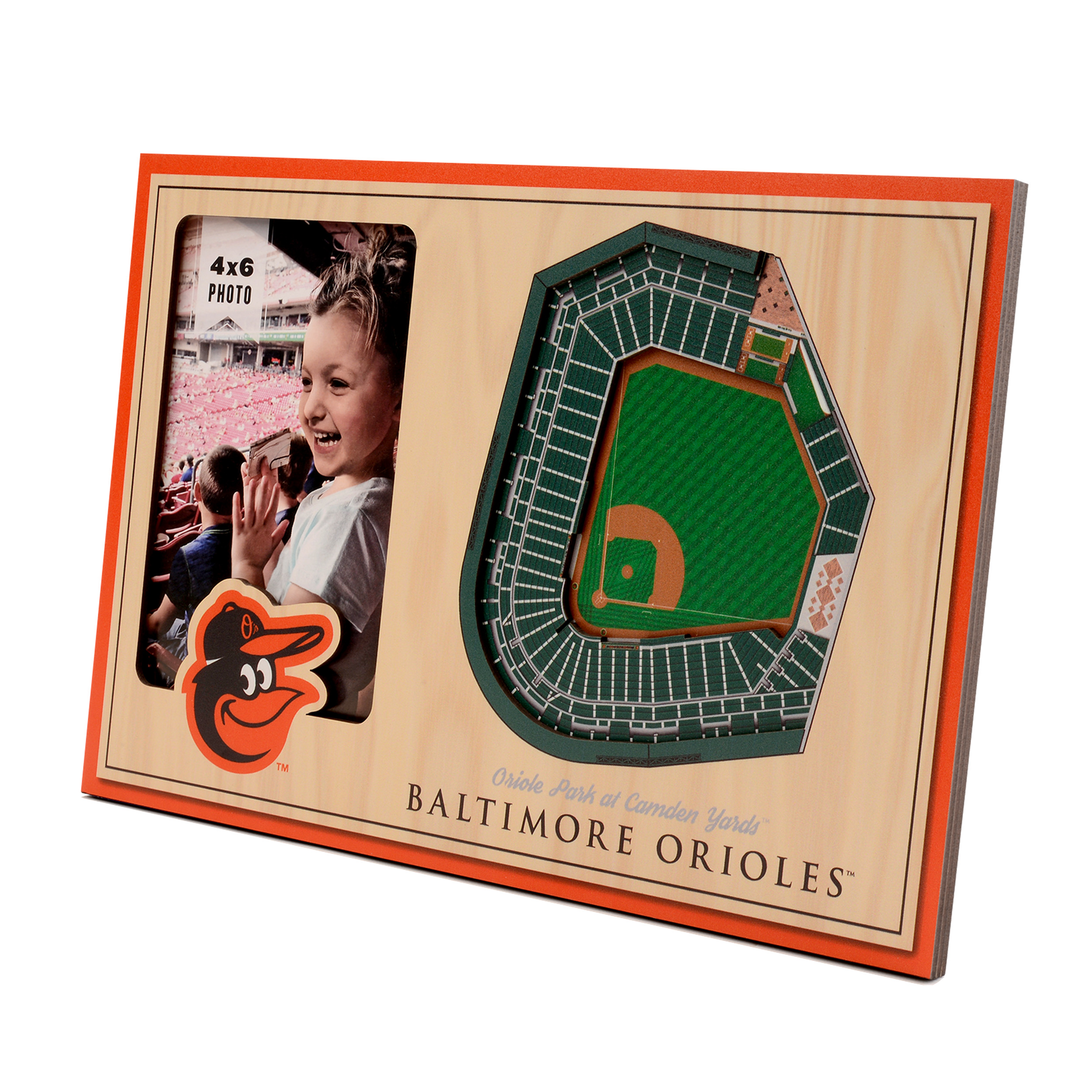Baltimore Orioles 3D StadiumView 12" x 8" Picture Frame