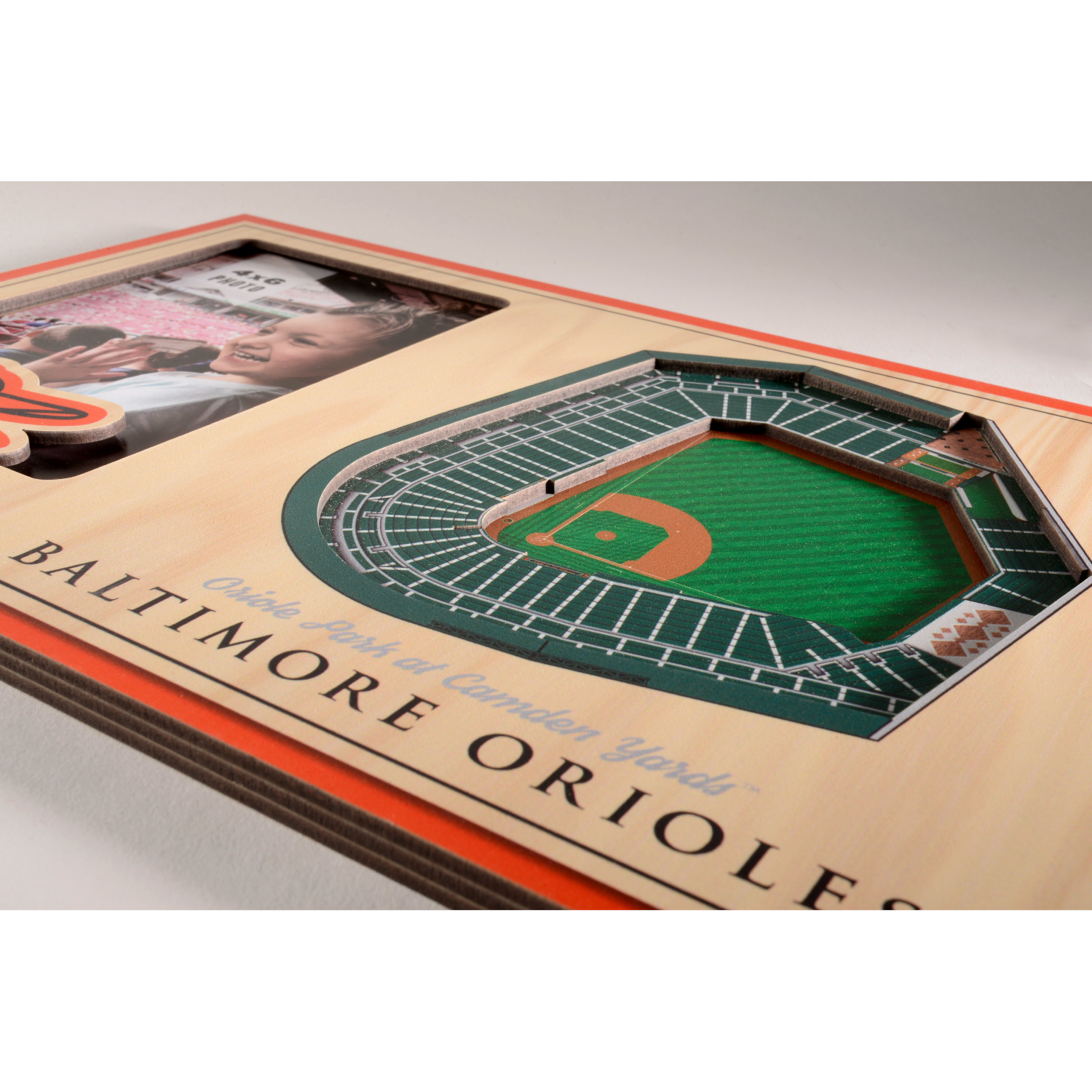 Baltimore Orioles 3D StadiumView 12" x 8" Picture Frame