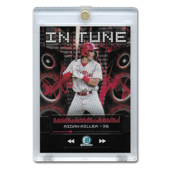 Aidan Miller 2024 Bowman Chrome In Tune # 1 Pre-Rookie Card