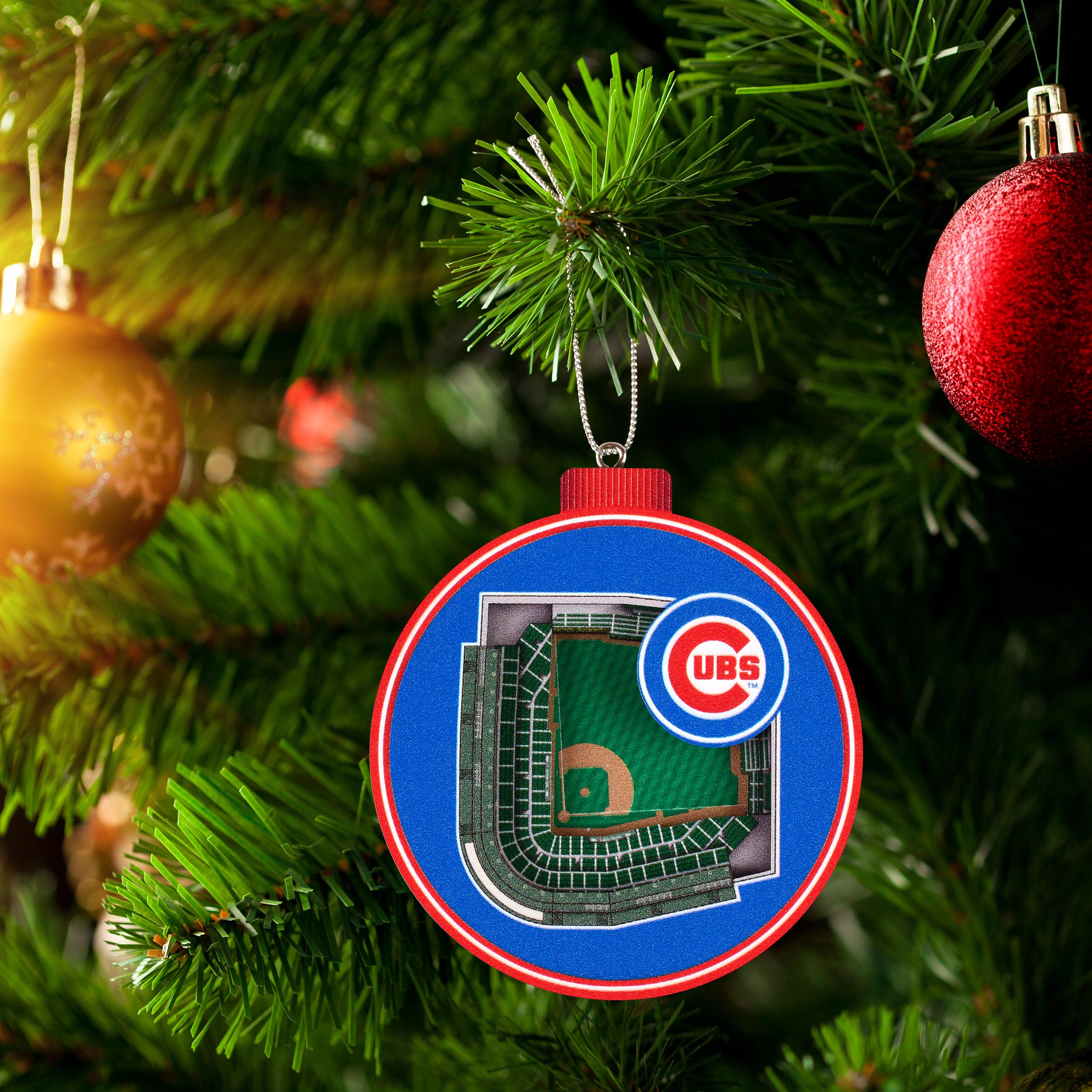 Chicago Cubs 3D StadiumView Ornament