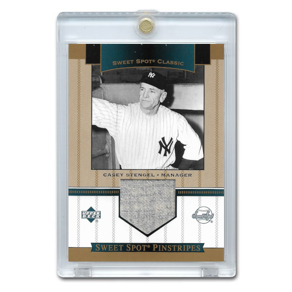 Casey Stengel 2003 Upper Deck Sweet Spot Classics Pinstripes Game Pants # SP-CS