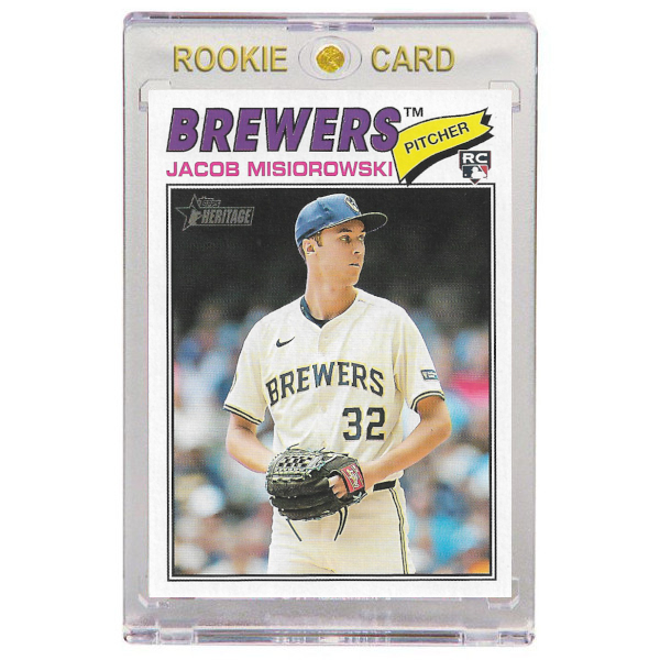 Jacob Misiorowski Milwaukee Brewers 2026 Topps Heritage # 144 Rookie Card